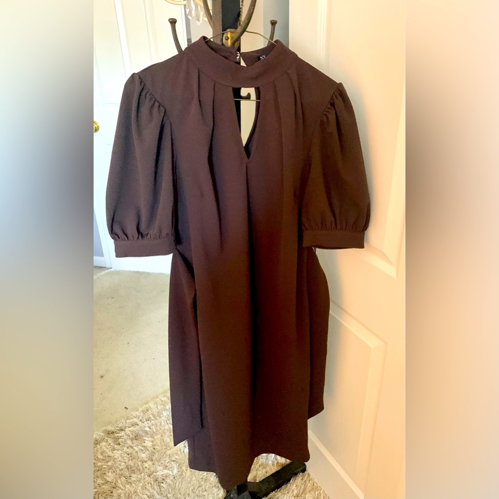 Beautiful sleeve brown dress size L New York &Co